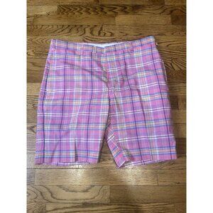 Vintage RARE India Madras Pink Shorts ~36 Men's Trooping the Colour Summer thin